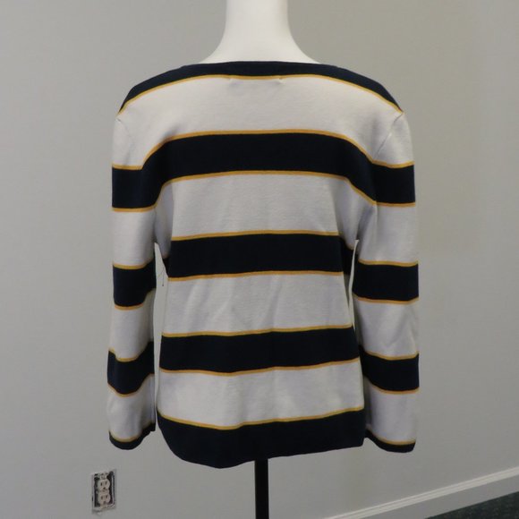 Kasper Nautical Summer Sweater Size Petite XL NWOT - Picture 5 of 8